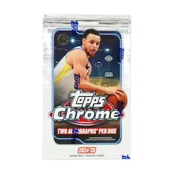 Basketball player on Topps Chrome box