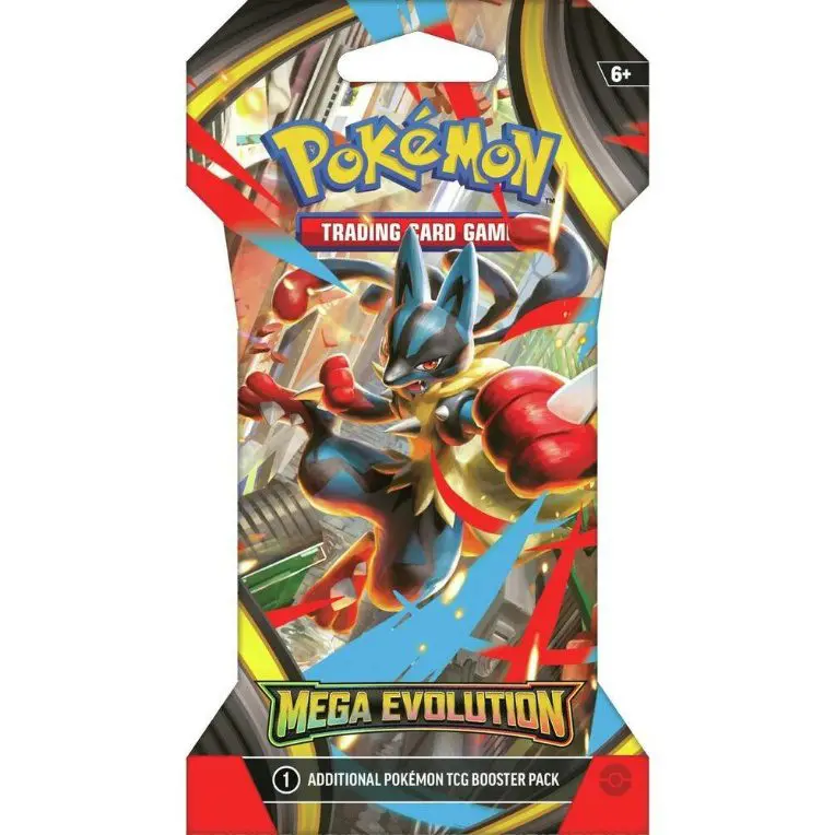 Trading card game pack with Lucario