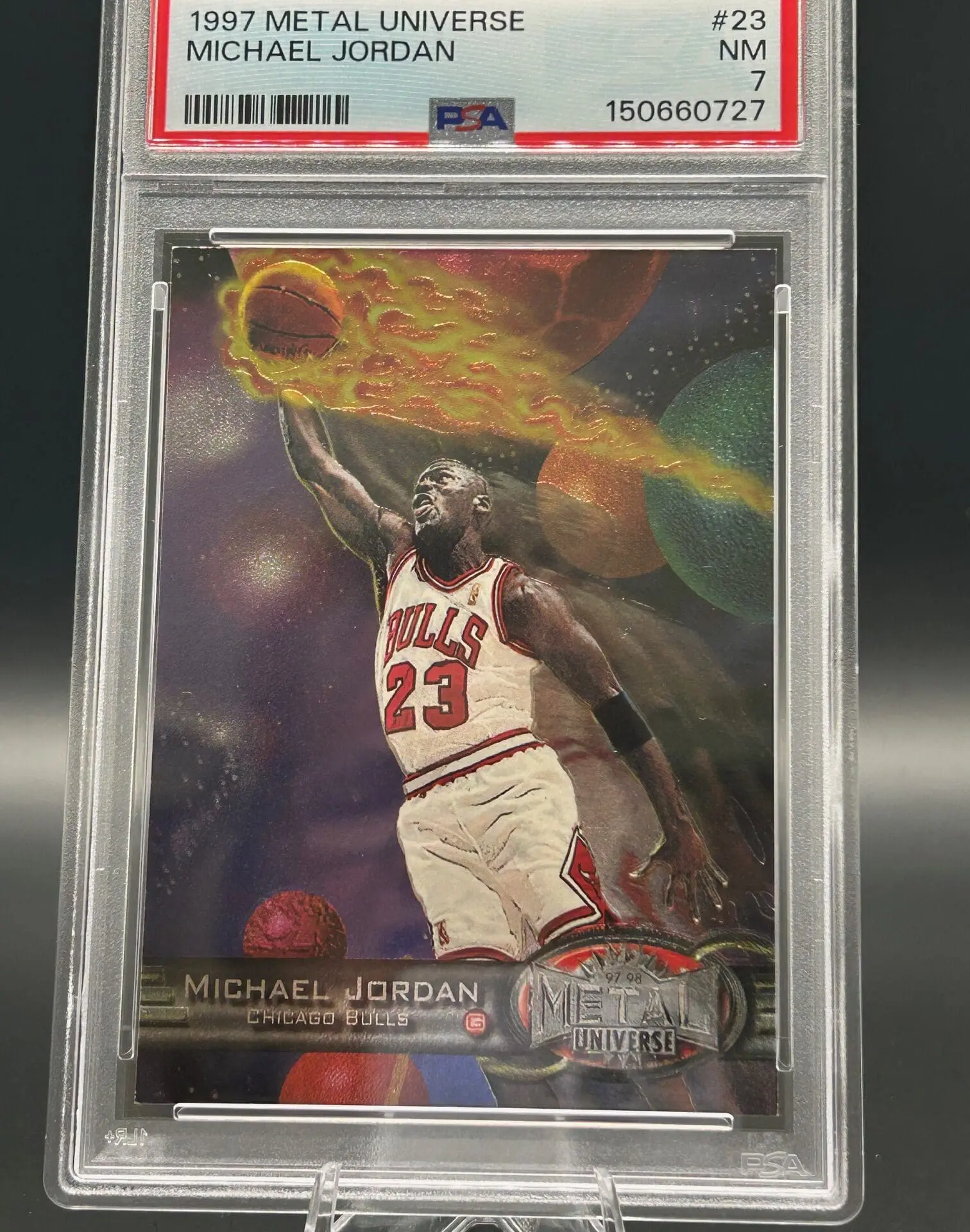 1997 Metal Universe Michael Jordan #23 PSA7