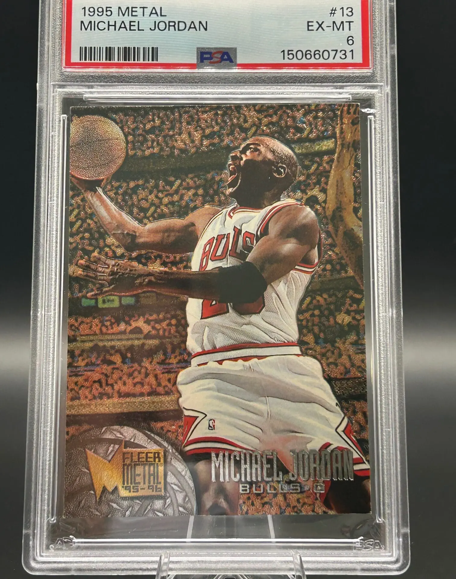 1995 Fleer Metal Michael Jordan #13 PSA6