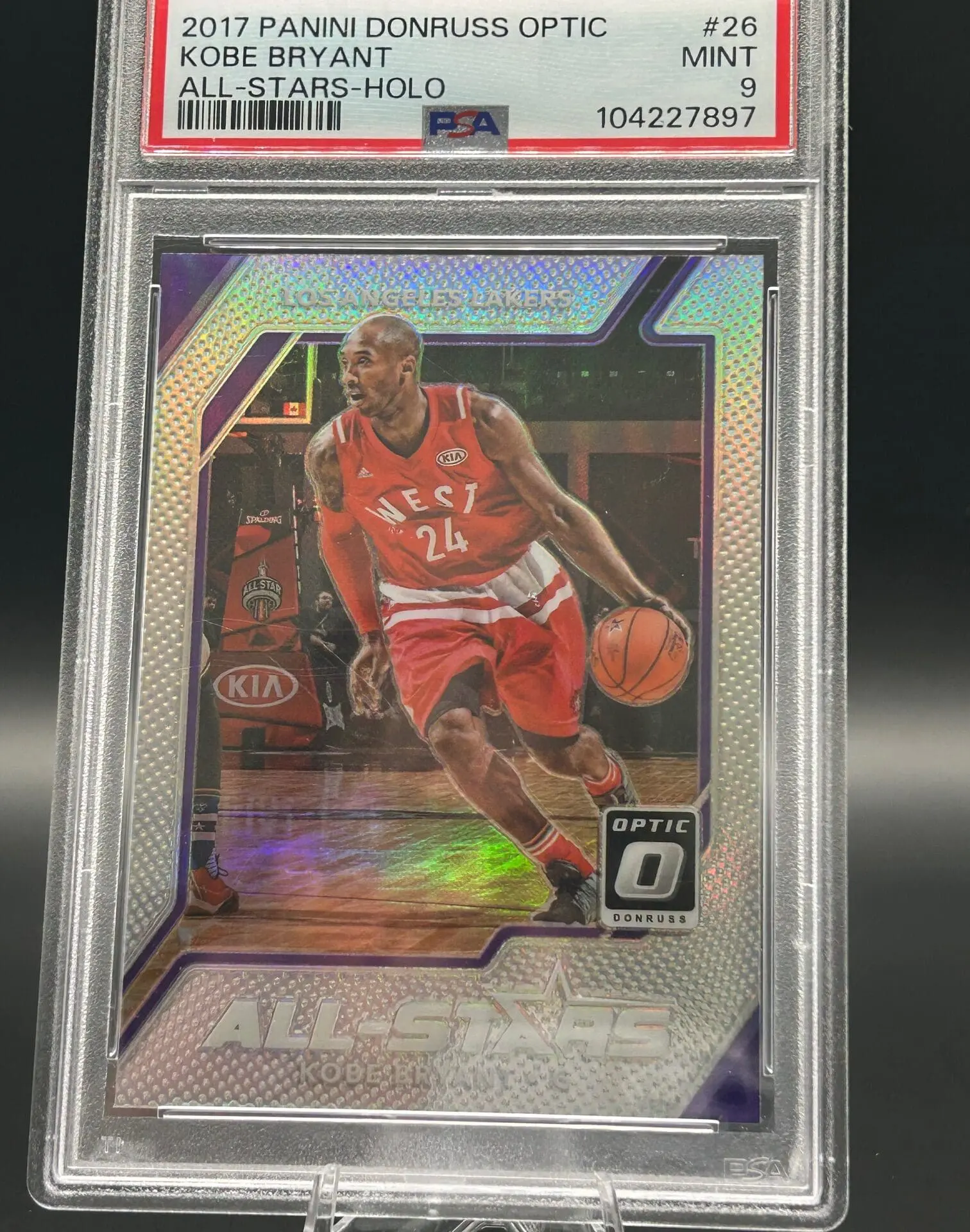 2017 Panini Donruss Optic Kobe Bryant All-Stars-Holo #26 PSA9